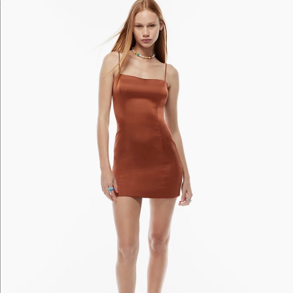 Sunday Best Satin Tube Shimmer Dress